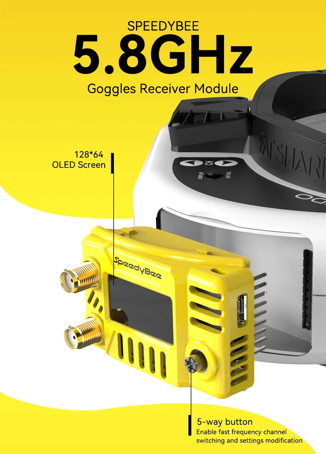 Drone Racing Gate - Moduł do gogli FPV SpeedyBee 5.8GHz