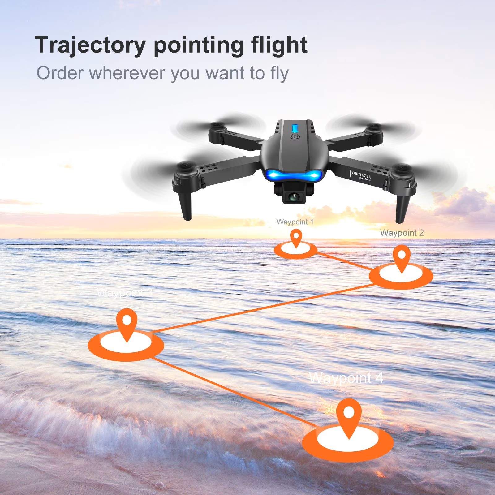 Ulepszony składany dron E88PRO – Drone Racing Camera recenzja i cena