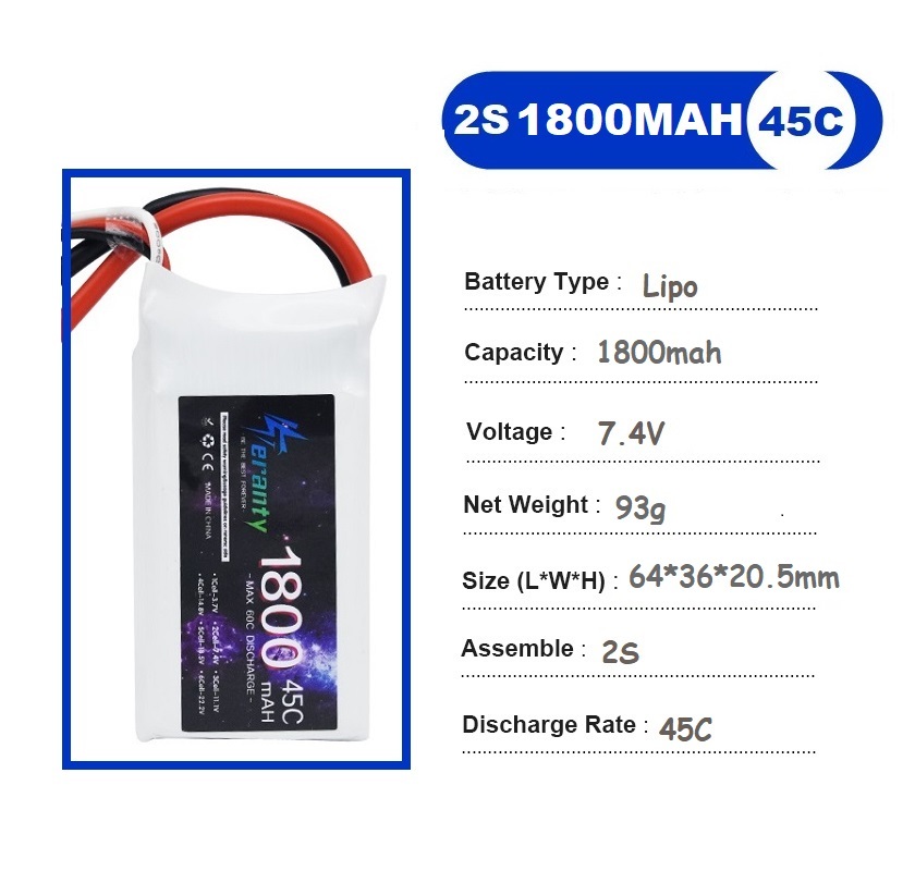 2 sztuk 7.4V Lipo 2S bateria 1 – Drone Racing Battery recenzja i cena