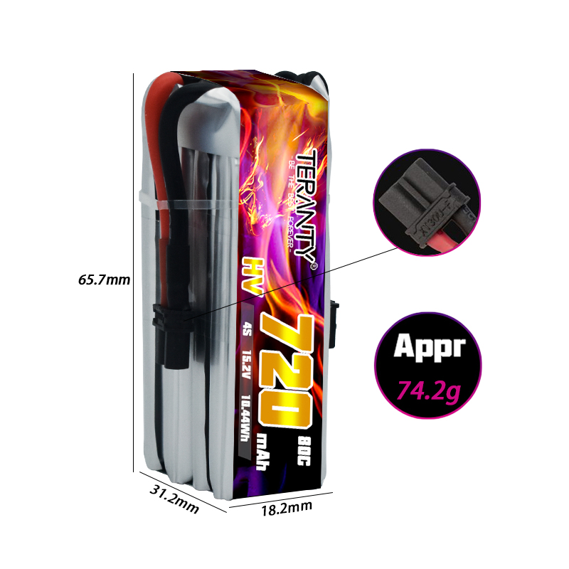 TERANTY 720mAh 4S 15.2V HV Bat – Drone Racing Battery recenzja i cena